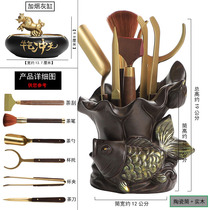 Tea ceremony six gentlemen set kung fu tea accessories complete supplies Tea Needle tea knife clip tea table tea tools