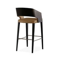 American solid wood modern simple bar chair Cafe bar chair Home fashion designer high chair High foot bar chair