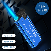 High - grade metal wind lighter must be printed advertising logo 50 cycle inflatable one - time straight