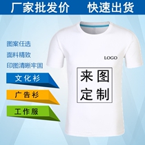 Summer short sleeve round neck T-shirt male and female half sleeve loose large code sports speed dry clothes custom advertising jersey class clothes print