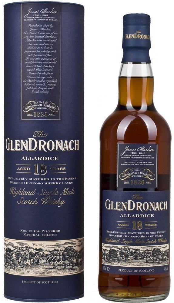 格兰多纳18年 阿勒代斯单一麦芽威士忌【glendronach 18yr】行货