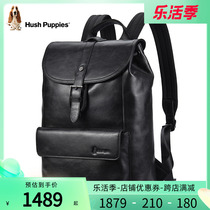 Leisure Steps Double Shoulder Bag Mens Bag New Head Layer Cow Leather Casual Mens Bag Large Capacity Computer Bag Genuine Leather Backpack