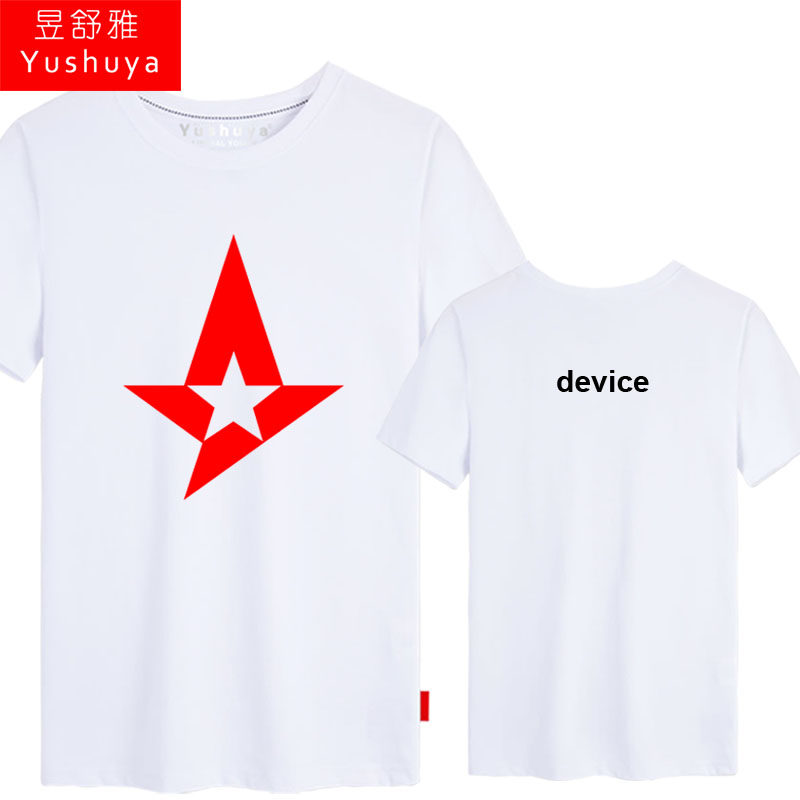 astralis战队队服csgo比赛服短袖t恤男士学生纯棉半截袖游戏体恤