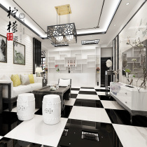 Pure White full cast glaze 800x800 Foshan tile Nordic living room bedroom non-slip floor tile engineering brick vitreous brick