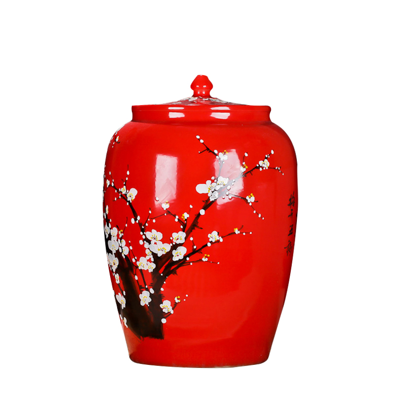 Ricer box store meter box 25 kg kitchen receive coarse grain food storage tank can of jingdezhen ceramic barrel of flour box