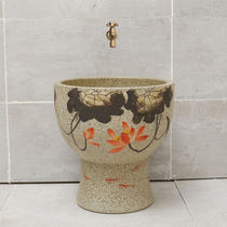 Ceramic mop pool balcony bathroom household mop pool integrated room outdoor small size courtyard wash mop Basin