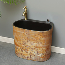 Mop Pool Home Mop Pool Balcony Mound Pool Tug Pool Mopping Basin Toilet Wash Cloth Pool Integrated retro outdoor large