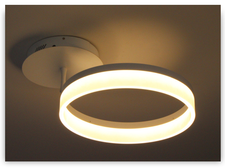 旋转光环led吸顶灯卧室灯圆形顶灯现代简约亚克力客厅灯灯饰灯具