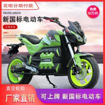 New electric sports car electric motorcycle adult large battery car horizon S road race national standard can be licensed