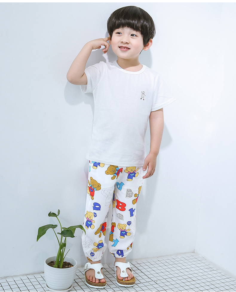 2018新款儿童棉绸灯笼裤男童防蚊裤薄款女童