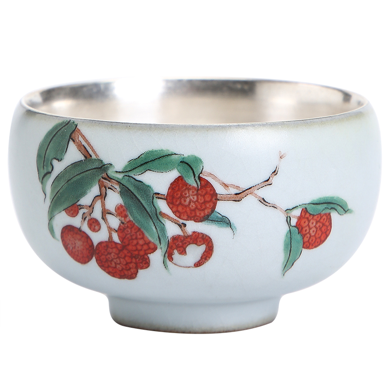 Start your up coppering. As the sample tea cup silver cup of jingdezhen ceramic tea cup tea cup silver cup support lettering