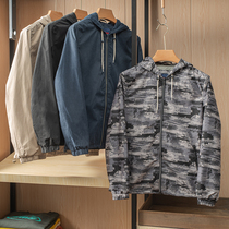 Clear dozens pieces Old Meat Mens Early Autumn Outdoor Loose Waterproof Foundation with Caps Jacket Jacket