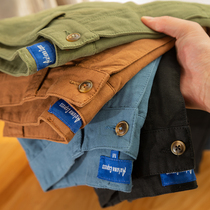 Japanese military industrial fans custom twill cotton fabric 10oz knit breathable wash shorts workwear half pants