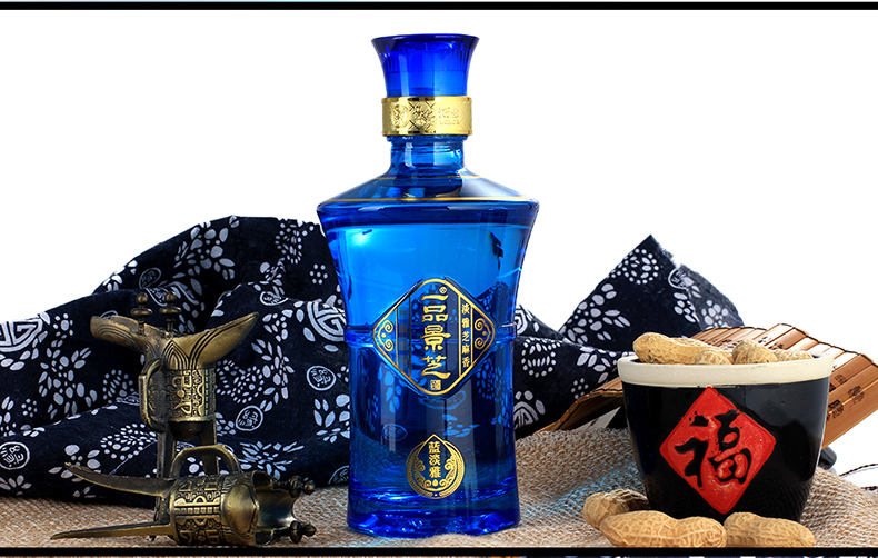 一品景芝蓝淡雅52度375ml