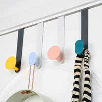 Behind the door hook hanger into the door clothes hats door back type punch-free storage wall hanging rack key