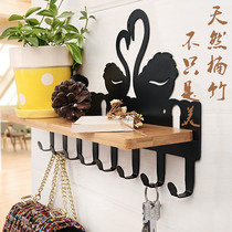 Nail-free bathroom shelf Bathroom Kitchen wall hanging Punch-free bathroom Toilet Living room toilet hook