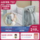Folding crib large-capacity go out multi-function mummy bag shoulders mother and baby bag Folding crib large-capacity go out multi-function mummy bag shoulders mother and baby bag