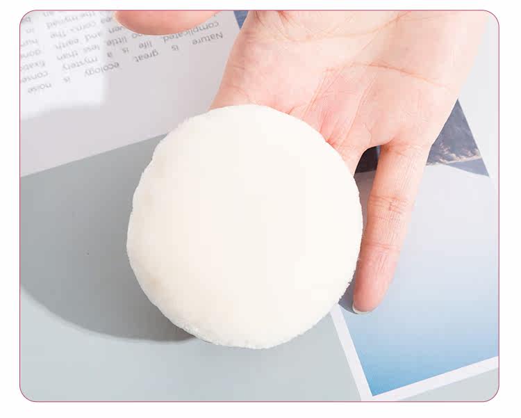 石弯弯 mikiplum毛绒蜜粉散粉扑柔软亲肤抓粉力强 单个/袋