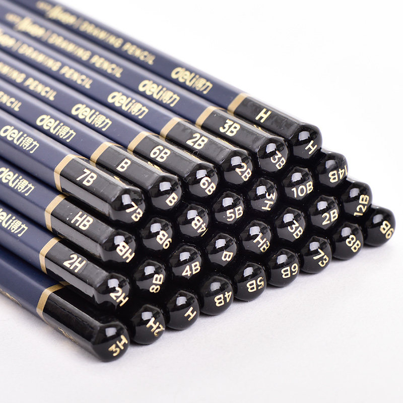 得力六角杆高级绘图铅笔 s999 h 支-阳光苗苗商城