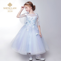 Childrens dress Princess dress girl dress dress dress birthday Net red catwalk flower girl dress autumn winter performance dress
