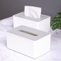 Nordic gray tissue box dining room table storage paper drawing paper office living room coffee table toilet creative napkin paper box