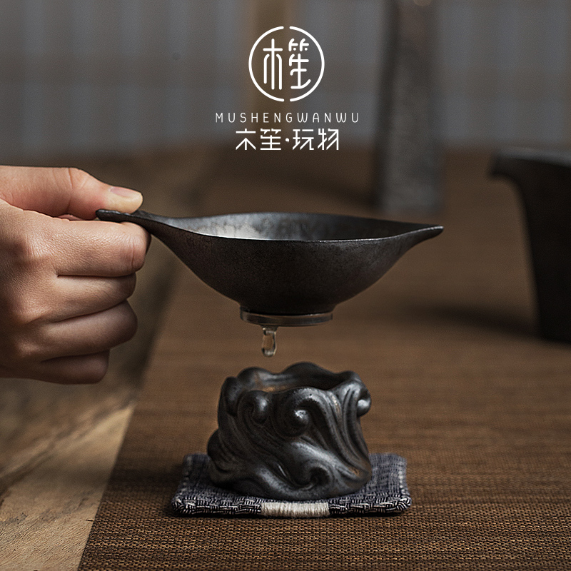 Japanese creative move ceramic tea filter office) suit contracted kunfu tea filter tea every restoring ancient ways