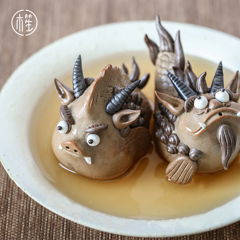 Dragon born nine children creative ceramic gifts office desktop move pottery furnishing articles home boutique decoration decoration