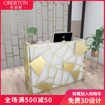 Cashier counter Small simple modern clothing store Barber shop Milk tea shop Childrens clothing store Beauty salon Bar counter front desk