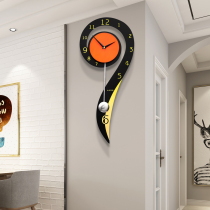 Personality note watch wall clock Living room Nordic modern fashion hanging watch Creative mute household atmospheric Quartz clock