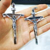 ruibeila crucifix Jesus crucifix necklace men 925 silver men vintage personality pendant ornaments tide