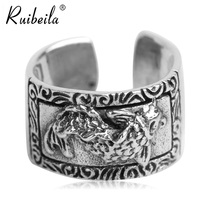 ruibeila925 Silver Vintage Punk Fish Leap Dragon Gate Earrings Men Personality Without Ear Clip