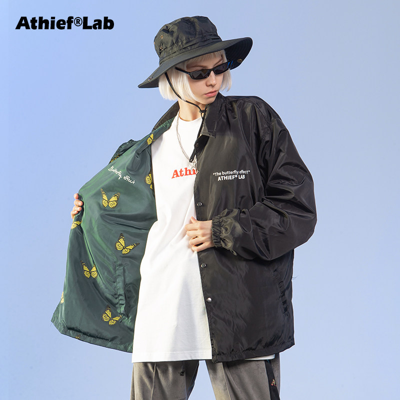 athief双面穿教练夹克男情侣ins国潮外套春秋棒球服春季薄款2020 *2件