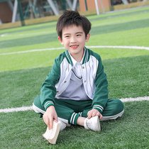 Kindergarten garden clothes spring and autumn clothes British style childrens new class clothes sportswear primary school uniforms three sets of customization