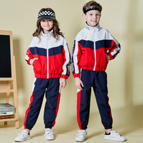 Kindergarten garden clothes spring and autumn school uniforms sportswear British style three-piece childrens spring and autumn class uniforms