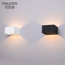 Plotty led balcony wall lamp Creative personality wall lamp Corridor aisle background wall lamp Household square wall lamp