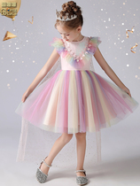 Girls summer dress 2021 New style childrens dress Aisha princess dress little girl thin summer skirt
