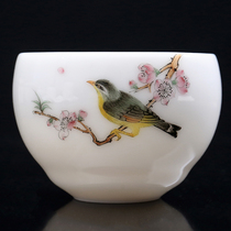 Jia Zhan kiln Li Jia stack white porcelain master Cup Cup Tea Cup Cup hand-painted Dehua white porcelain cup