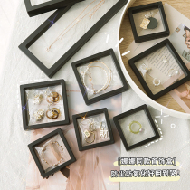 pe film jewelry storage box antioxidant necklace studs film suspension packing transparent earrings portable accessories box