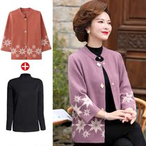 40 40-year-old 50 Fat mother in spring and autumn loaded with foreign air fur coats short section Gats up overweight middle-aged women outgings