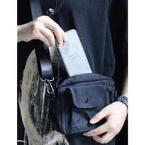 Nobodyknows Japanese Street multi-bag bag men and women cross body function canvas shoulder bag