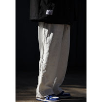 Nodyknowns American dark grain camouflaged straight cylinder tightness waist hip hop street male and female lovers loose broadlegged pants