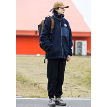 Nobodyknows autumn and winter Japanese Retro Mountain multi-color fleece thickened commuter tide men and women loose coat