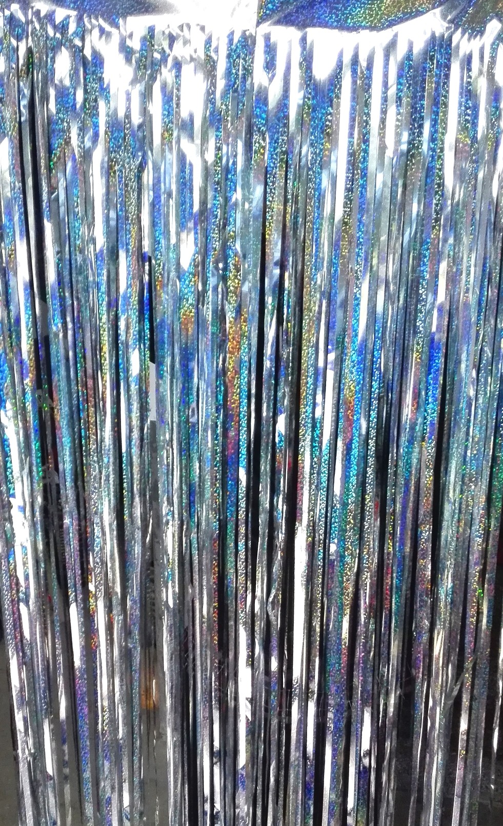 包邮镭射雨丝 雨丝门帘婚庆用品场景装饰 镭射彩条彩带舞台背景