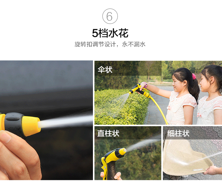 洗车高压水枪家用浇花刷车工具套装汽车洗车器冲车水管水车喷枪头