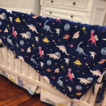 Baby wool blanket stroller cover blanket thick coral blanket autumn and winter baby blanket childrens bean blanket thick blanket