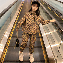 Next Inss Girls Spring Autumn Set 2022 New Korean Style Big Boy Western Style Kids Casual Girls Two-piece Set