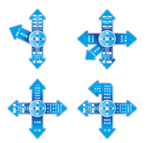 Campus site advertising stickers waterproof ground stickers shopping mall store instructions stickers car body stickers poster stickers