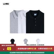 LKOD 2020 Spring Summer New solid color Japanese tide polo shirt short sleeve men and women Tide brand solid color poloT shirt
