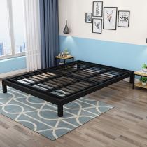 Student Wrought iron bed frame Tatami childrens simple iron bed frame 1 5 meters 1 8 meters 1 2m single environmental protection Wrought iron bed