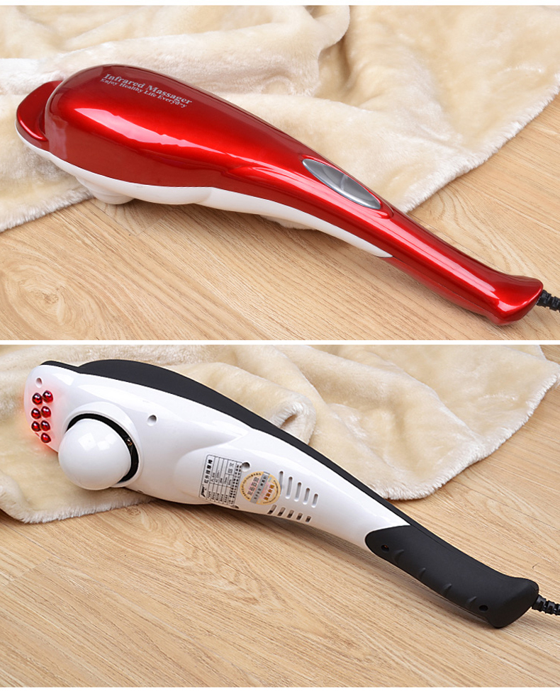 海豚按摩器颈部腰部肩部多功能全身电动手持式按摩棒捶背小神器仪